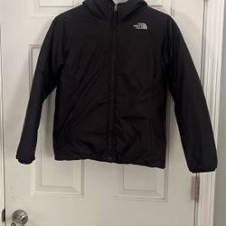 North Face Girls Black Reversable Coat 