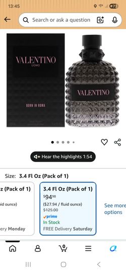 Valentino mens cologne
