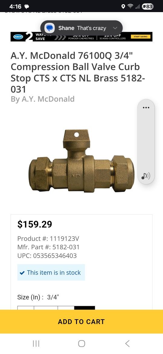 Ball Curb Valve