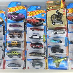 25 Hot Wheels. 