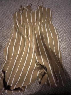 Brown strip Pants suit