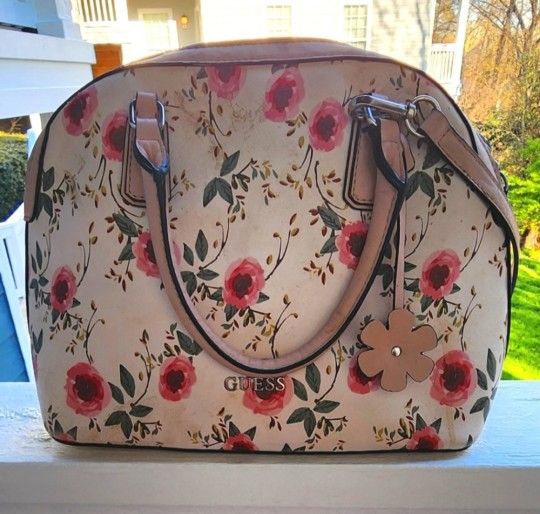 Shipping Only! Women's Guess Floral Shoulder Bag