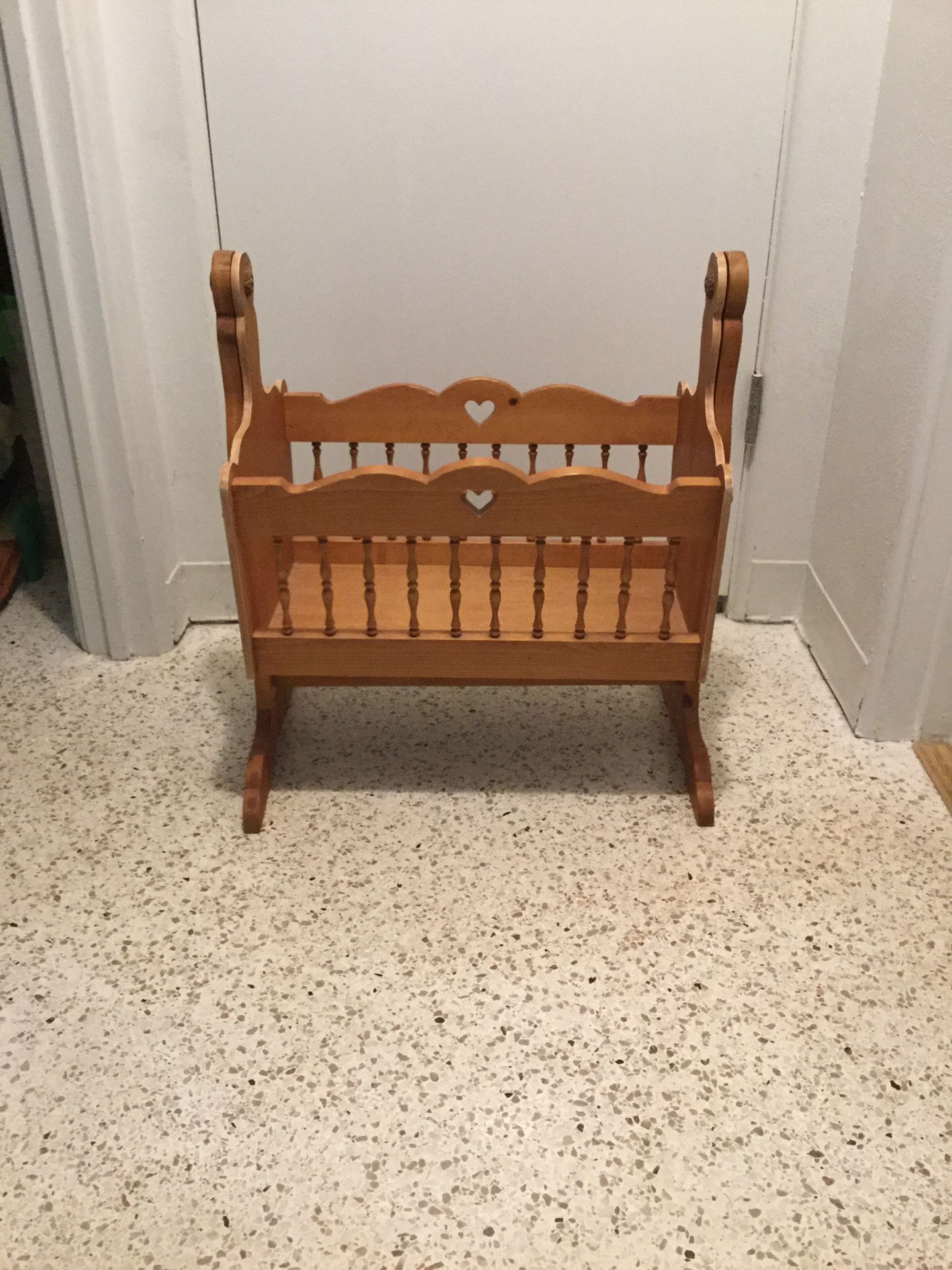 Solid Wood Baby Doll Cradle