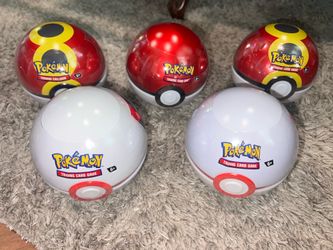 Pokemon GO Poke Ball Tin - Poke Ball - Pokemon GO (PGO) Premier Ball , Repeat Ball