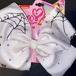 JOJO HALLOWEEN RHINESTONE SPIDERWEB 🕸 HAIR BOW