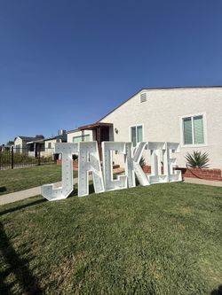 Marquee and Letters White 