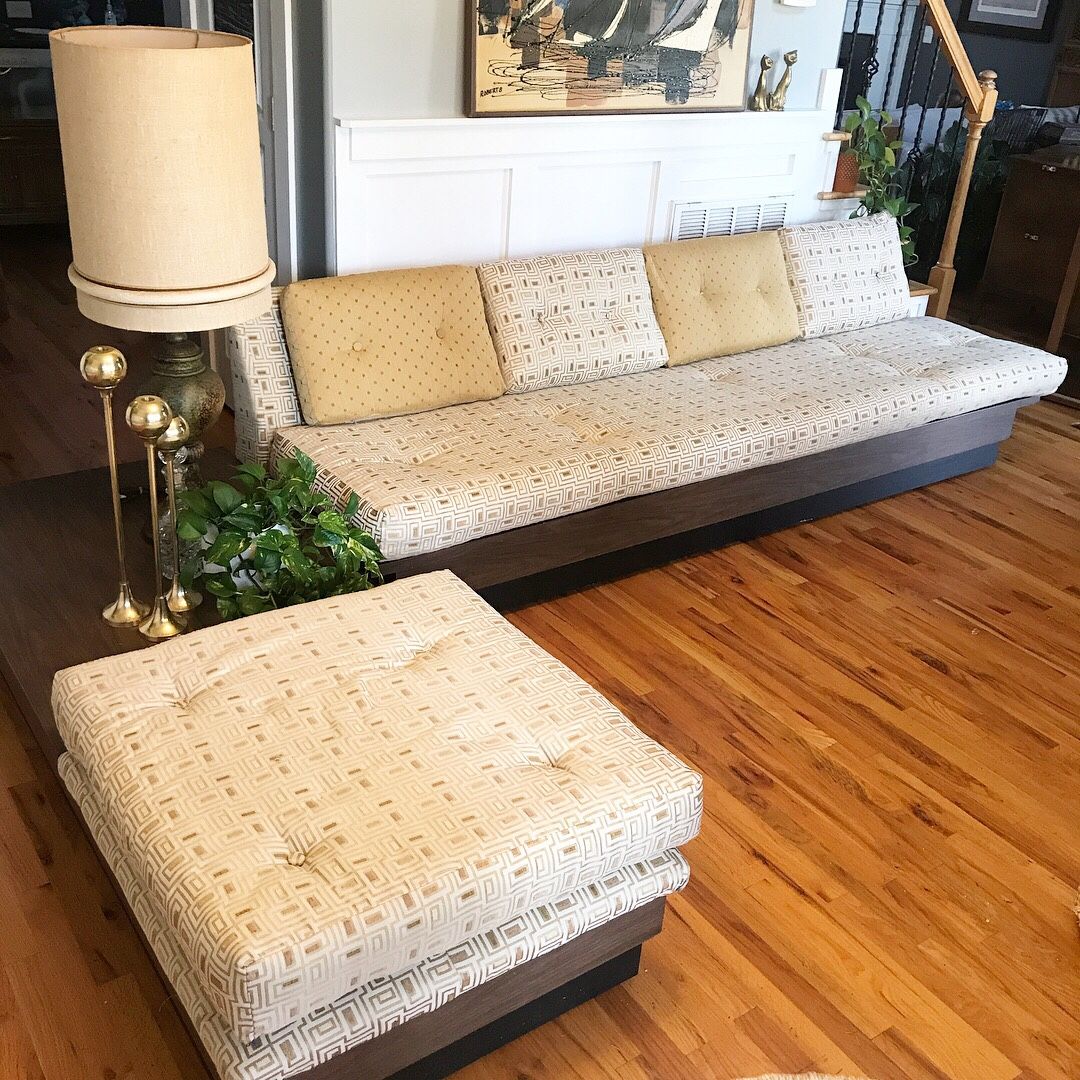Mid Century Modern Platform Sectional by Adrian Pearsall