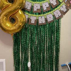 Balloon And Birthday Banner 