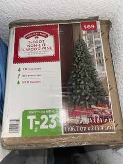 7 Foot Non Lit Eldwood Pine Christmas Tree