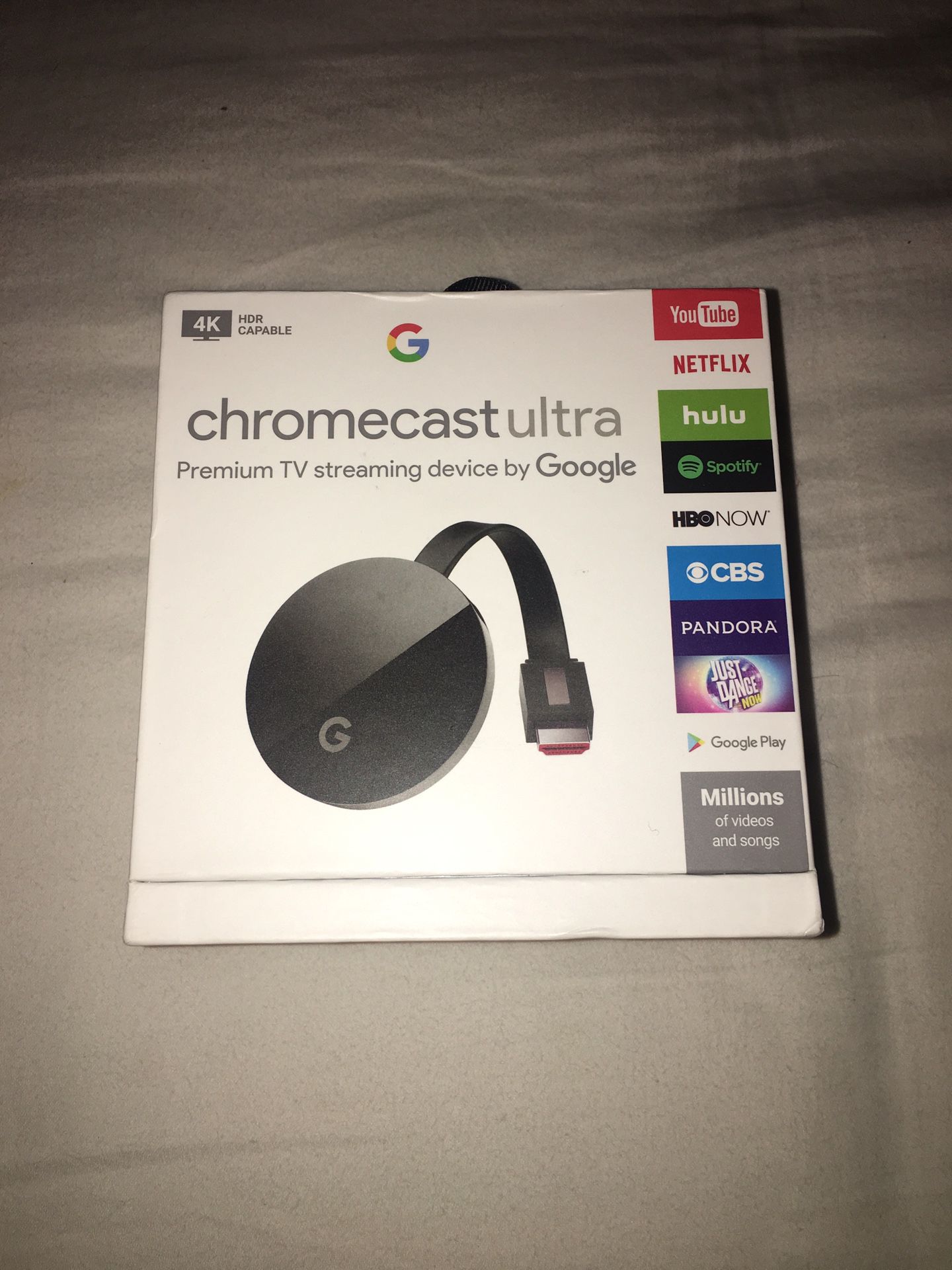 Google Chromecast Ultra 4K new sealed pack MSRP $69.99