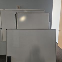 Large Whiteboards – 4ft x 10ft & 4ft x 6ft – Great Condition