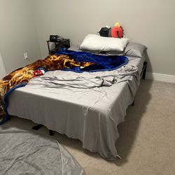 Queen Size Bed & Steel Frame