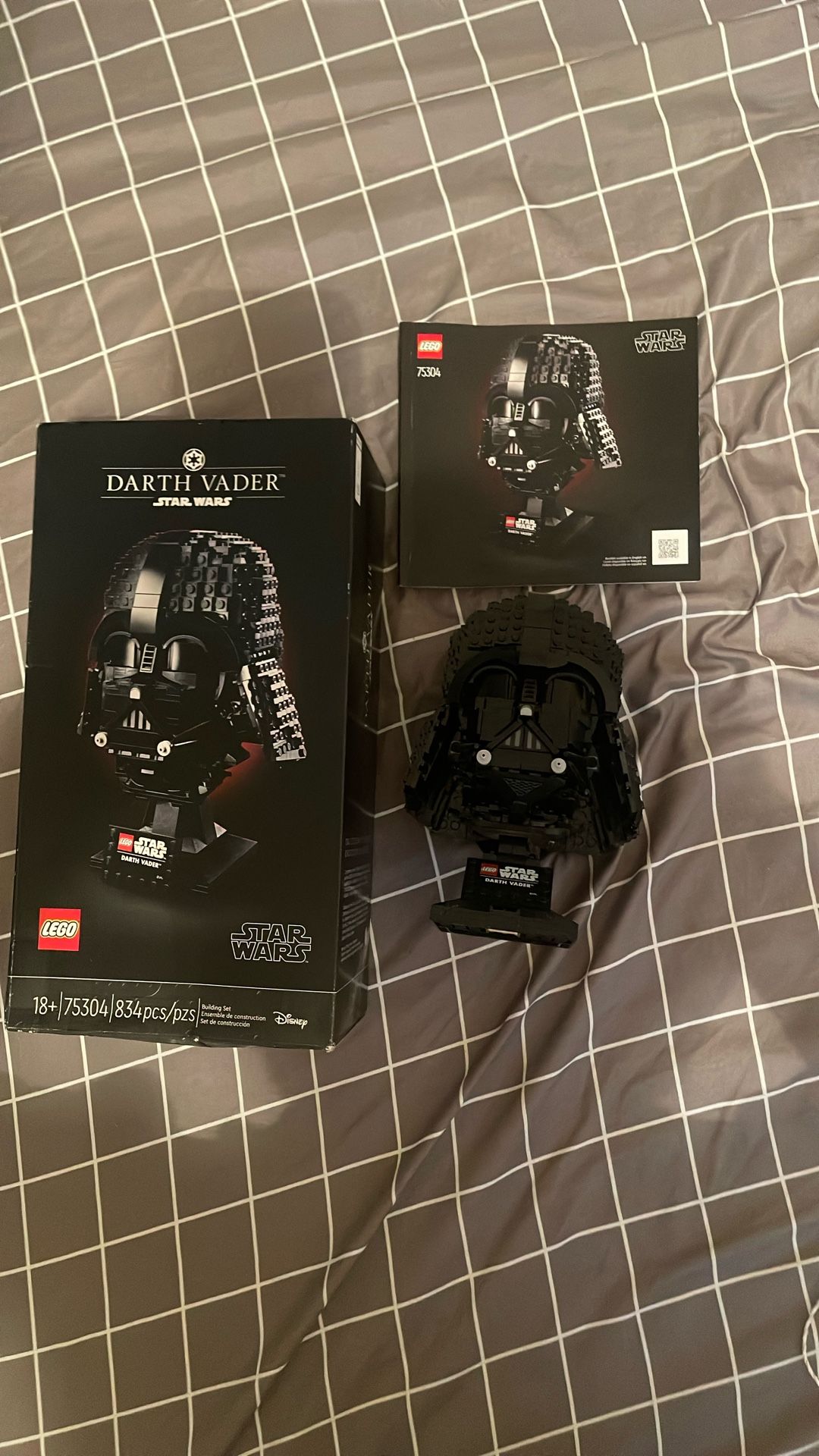 LEGO Darth Vader Helmet (Built, comes with box and instructions)