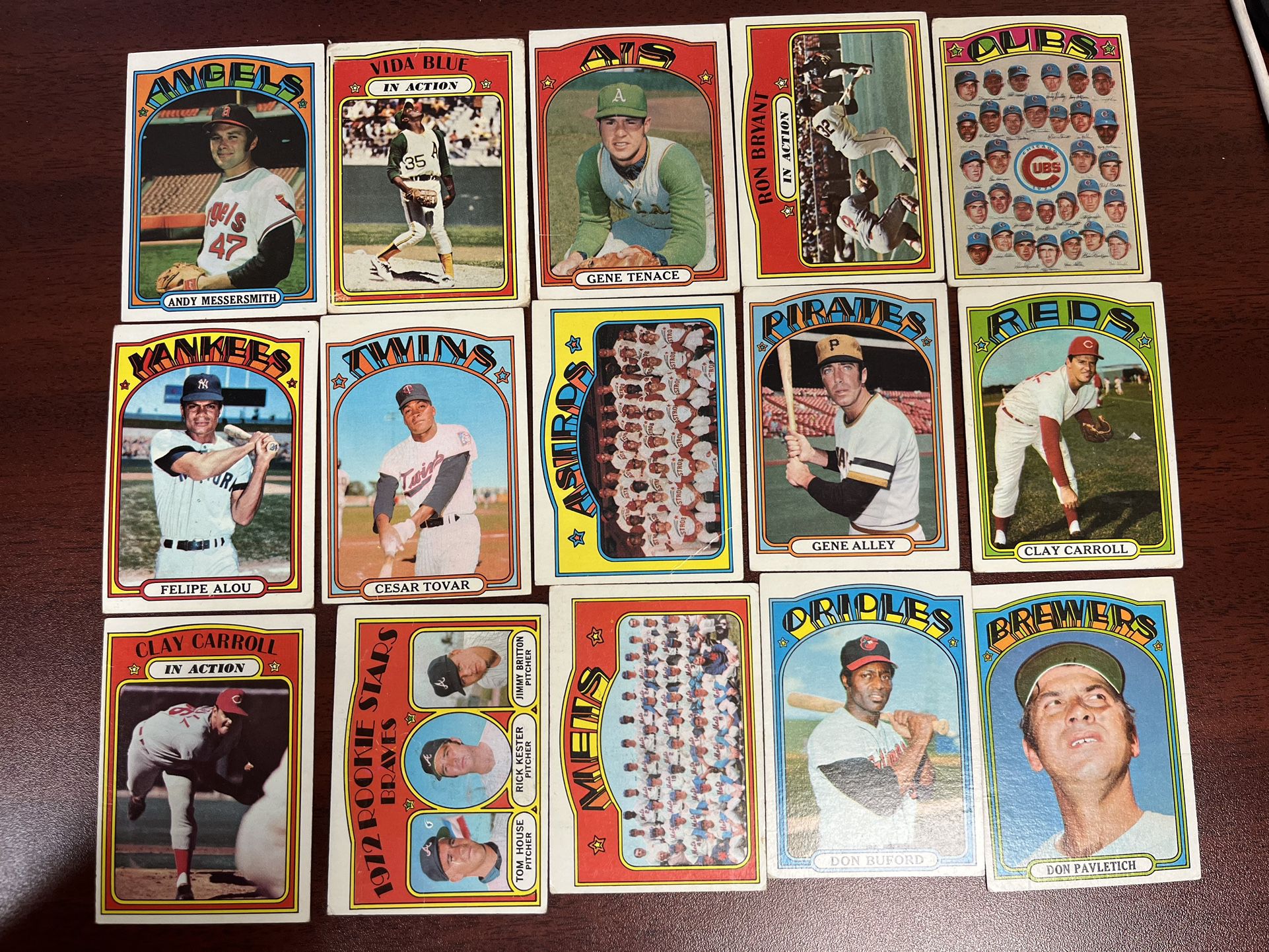1972 Topps Baseball Cards 
