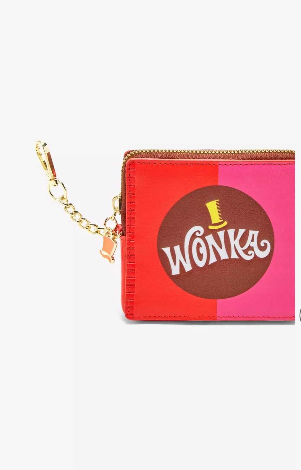 Willy Wonka & The Chocolate Factory Wonka Bar Coin Purse (Red and Pink)