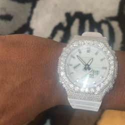 Moissanite iced out g shock
