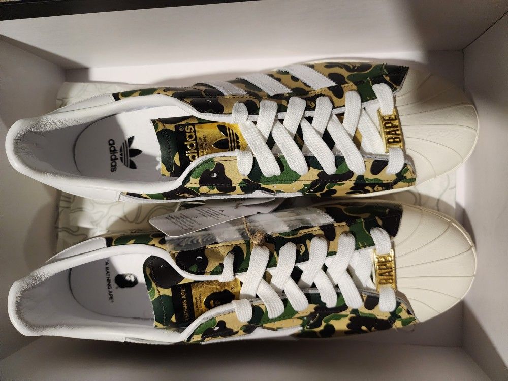 Bape Adidas Superstar Camo Size 12.5