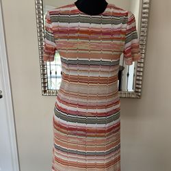 Missoni - Metallic Knit Crew Neck Mini Dress