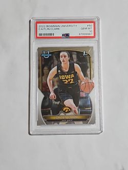 Caitlin Clark 2022 Bowman University #50 PSA 10 Gem Mint