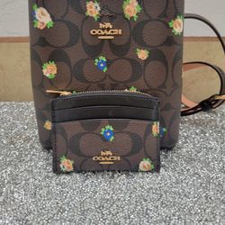 Coach Mini Town Bucket Bag in Signature Canvas (Style No. C7270).