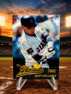 1996 Pinnacle The Nationals Starburst Artist’s Proof #87 Matt Williams