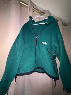 Vintage 1996 The North Face Men’s Fleece Jacket emerald – Large