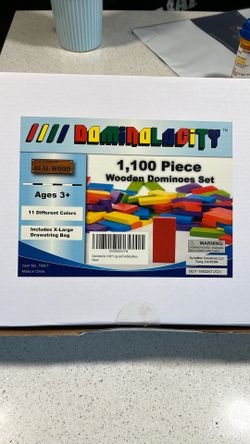 Colored Wooden Domino Pieces