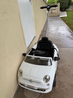 Fiat 500 Kids Push Ride-On Car