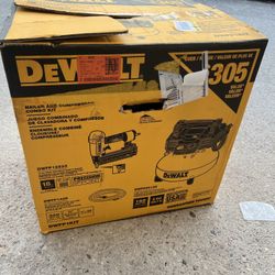 Dewalt 18ga Brad Nailer And 6 Gal Air Compressor 