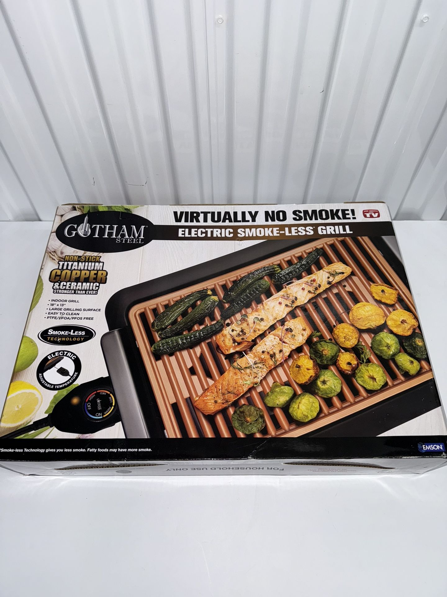 Gotham Steel Electric Smoke Less Grill Non Stick AS SEEN ON TV