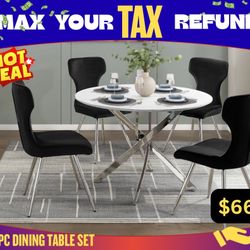 5 PC DINING TABLE SET 