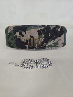 JBL Charge 5 Portable Bluetooth Speaker Camo Waterproof w/ Cord B819313-1