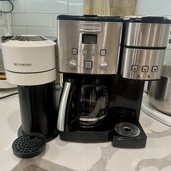 Used Nespresso machine/cuisinart coffee maker