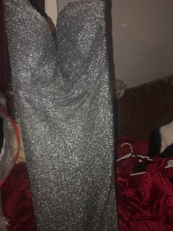 Silver prom/formal dress
