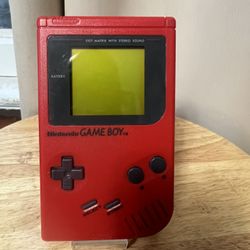 Nintendo Game Boy Backlit Screen Original Handheld Red Console System
