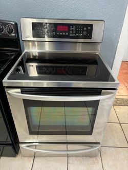 LG stove stainless steel