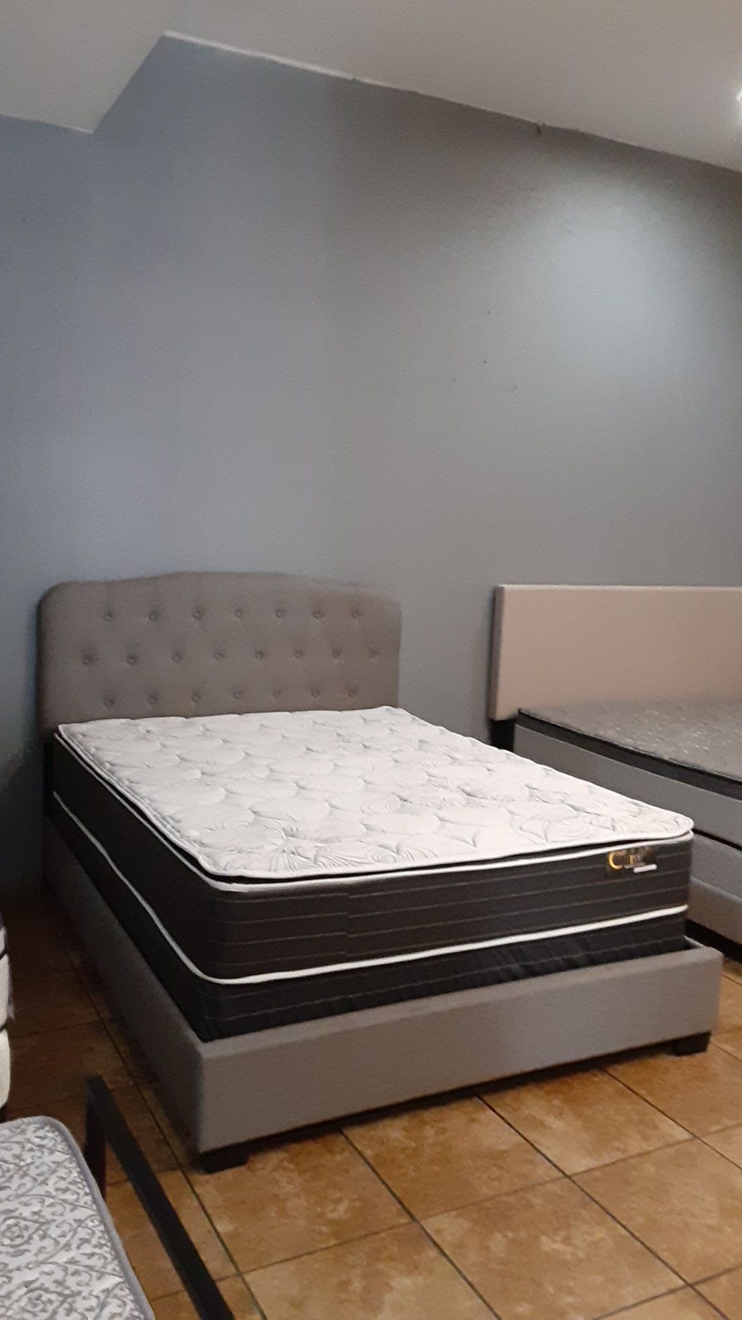 Queen bed with mattress included
