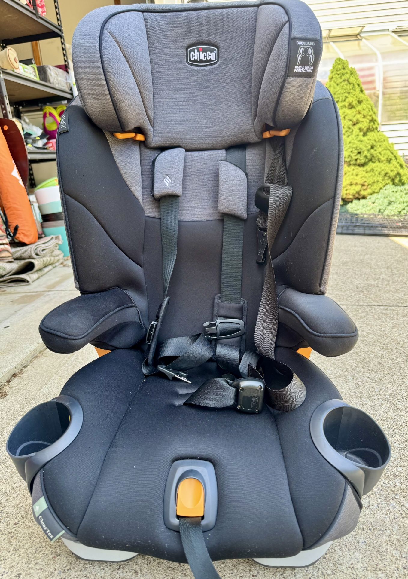 Chicco MyFit Clear Tex Harness Booster Car Seat - Shadow