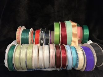 28 Rolls Of Ribbon $6/LOT