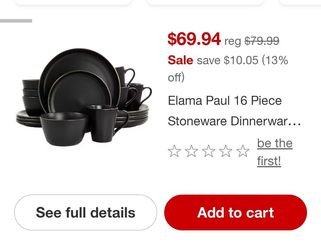 NEW IN BOX DINNERWARE SET