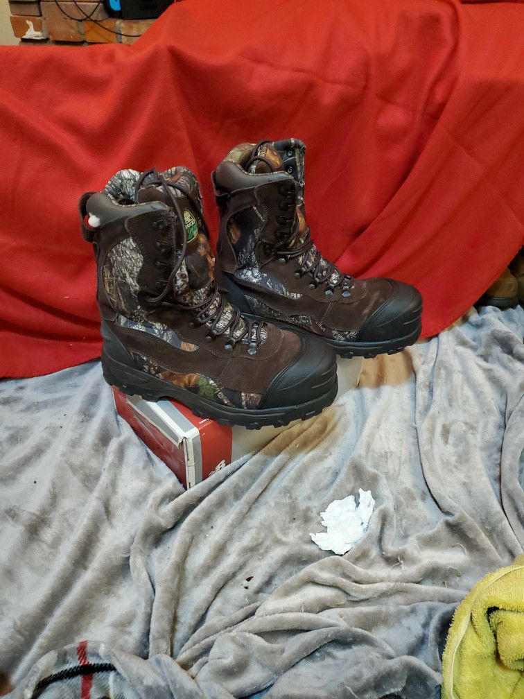 Rocky Blizzard Stalker Mens Boots Size 11m Model# 7452 , 1200g Thinsulate Ultra 