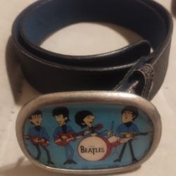 Beatles Belt Buckle And Vera Pelle Belt