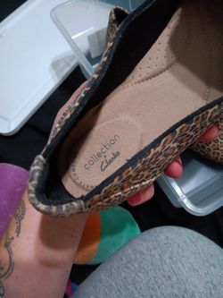Clark's Leopard Loafers 