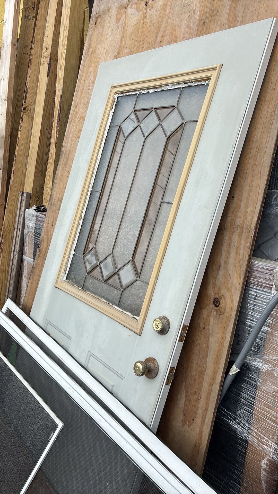 Exterior door slab no frame 35-3/4x 79-1/2