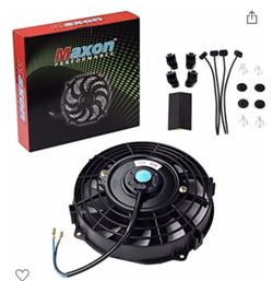 Universal Slim Fan Push Pull Electric Radiator Cooling 12V 80W