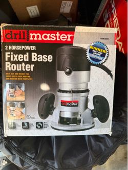 NEW Drill Master 2 HP Fixed Base Router – Woodworking Tool