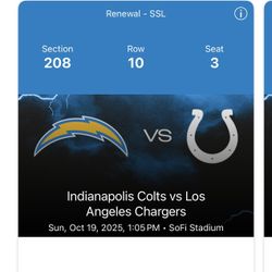 Chargers Vs. Colts 