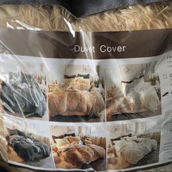 XEGE Shaggy Duvet Cover King Size