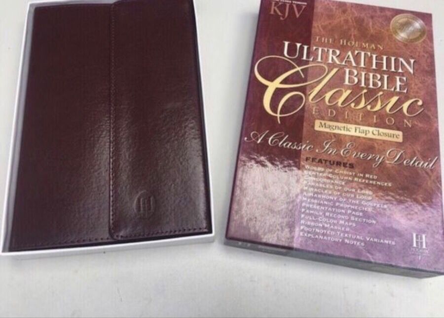 New - ultrathin bible with magnetic closure