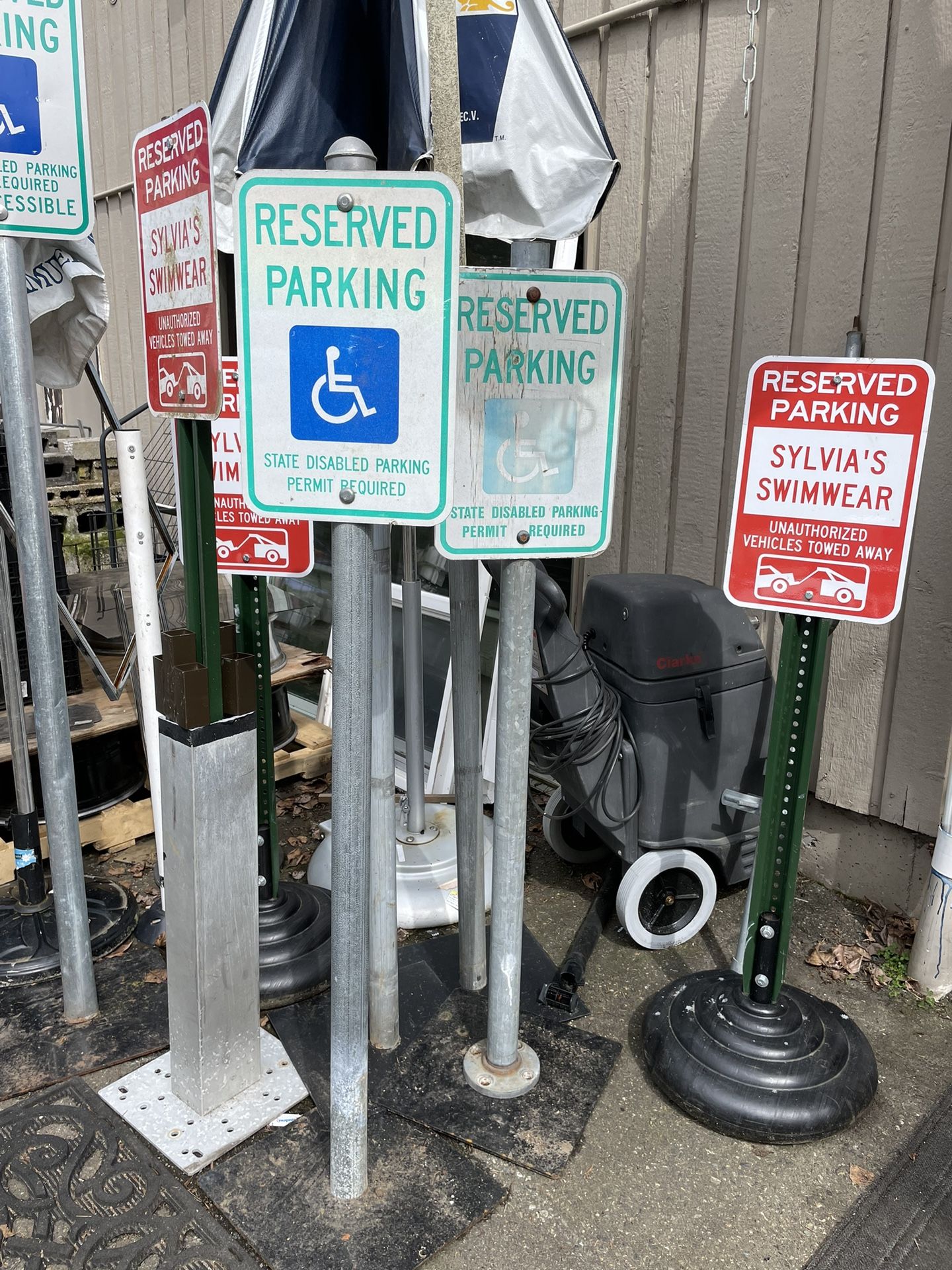 Parking Lot Sign Stand Reserved Parking Spot